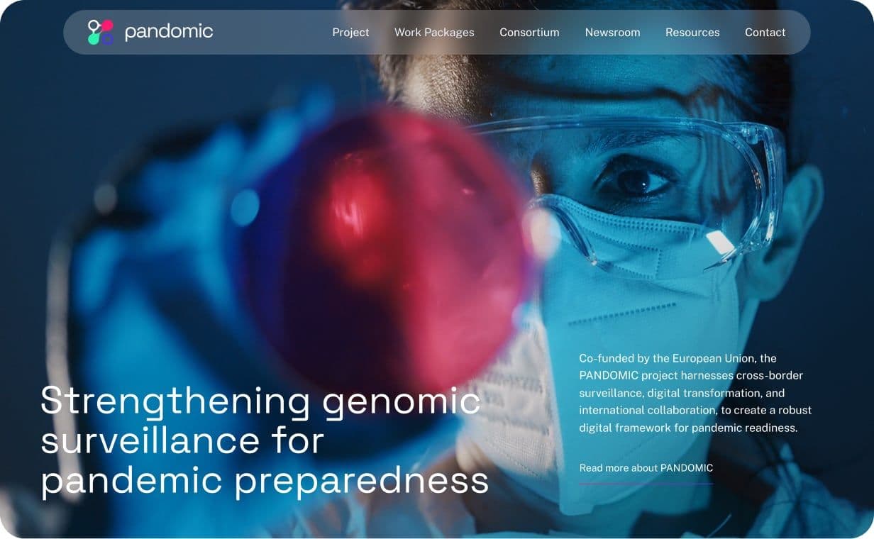 Mockup site pandomic