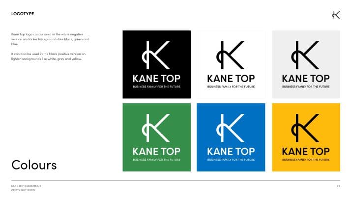 couleurs kane top