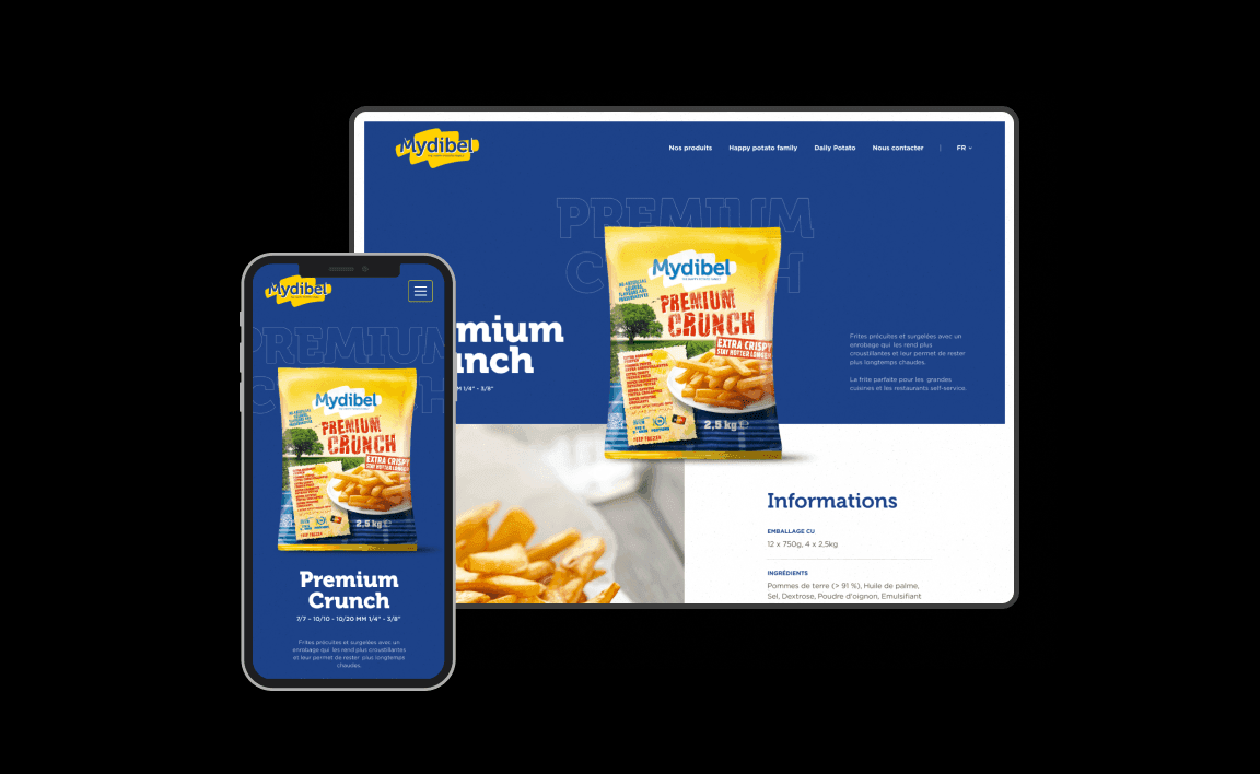 mockup du site mydibel